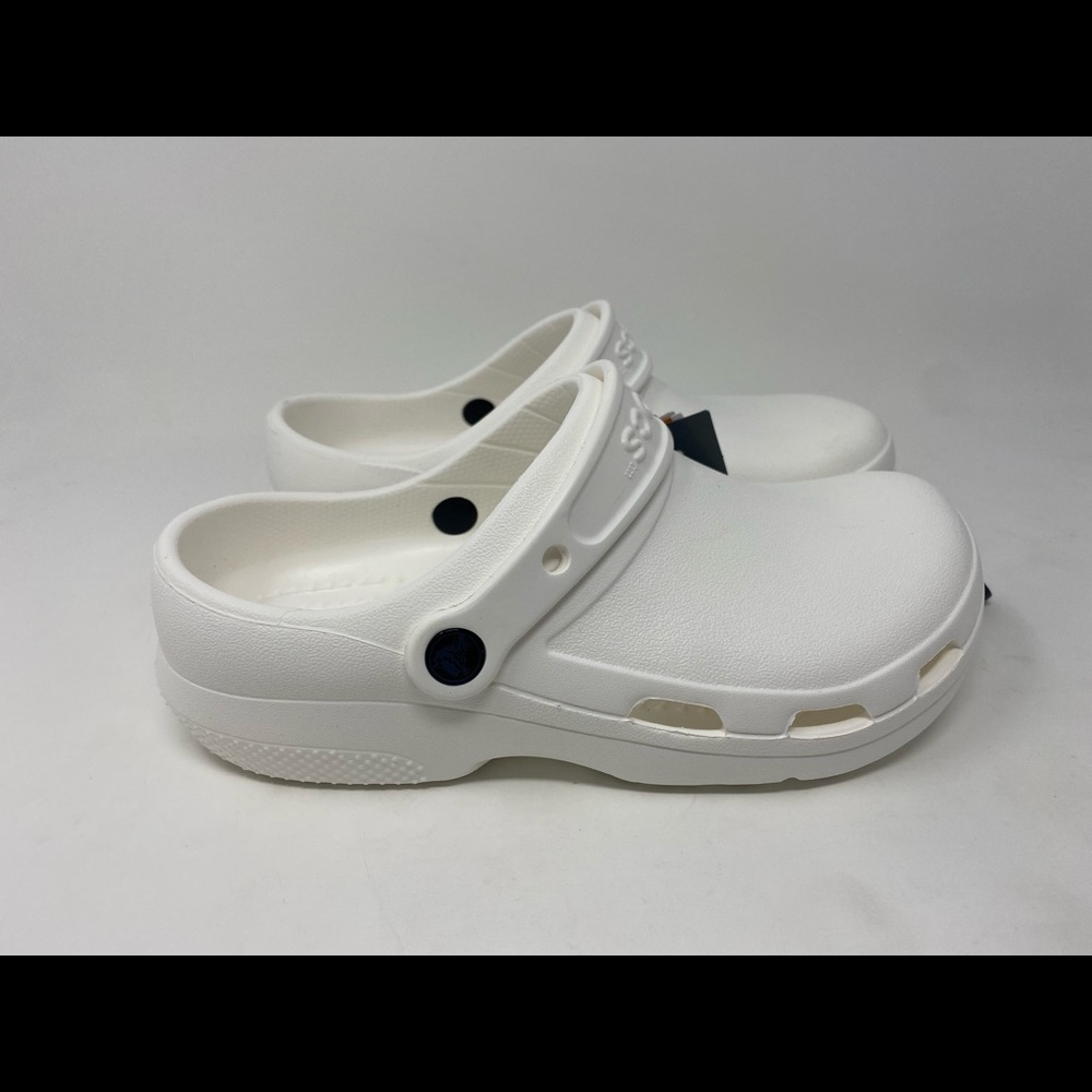 Crocs Men's and Women's Specialist II Vent Clog | Work Shoes, White, M6 W8
